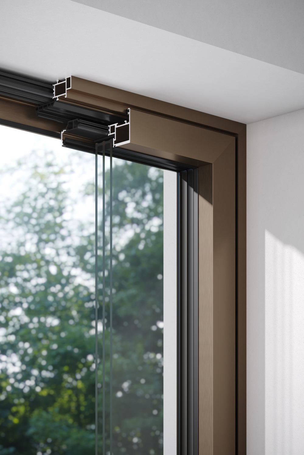 WIS95窄边内开窗（突出隔热条、三玻两腔)