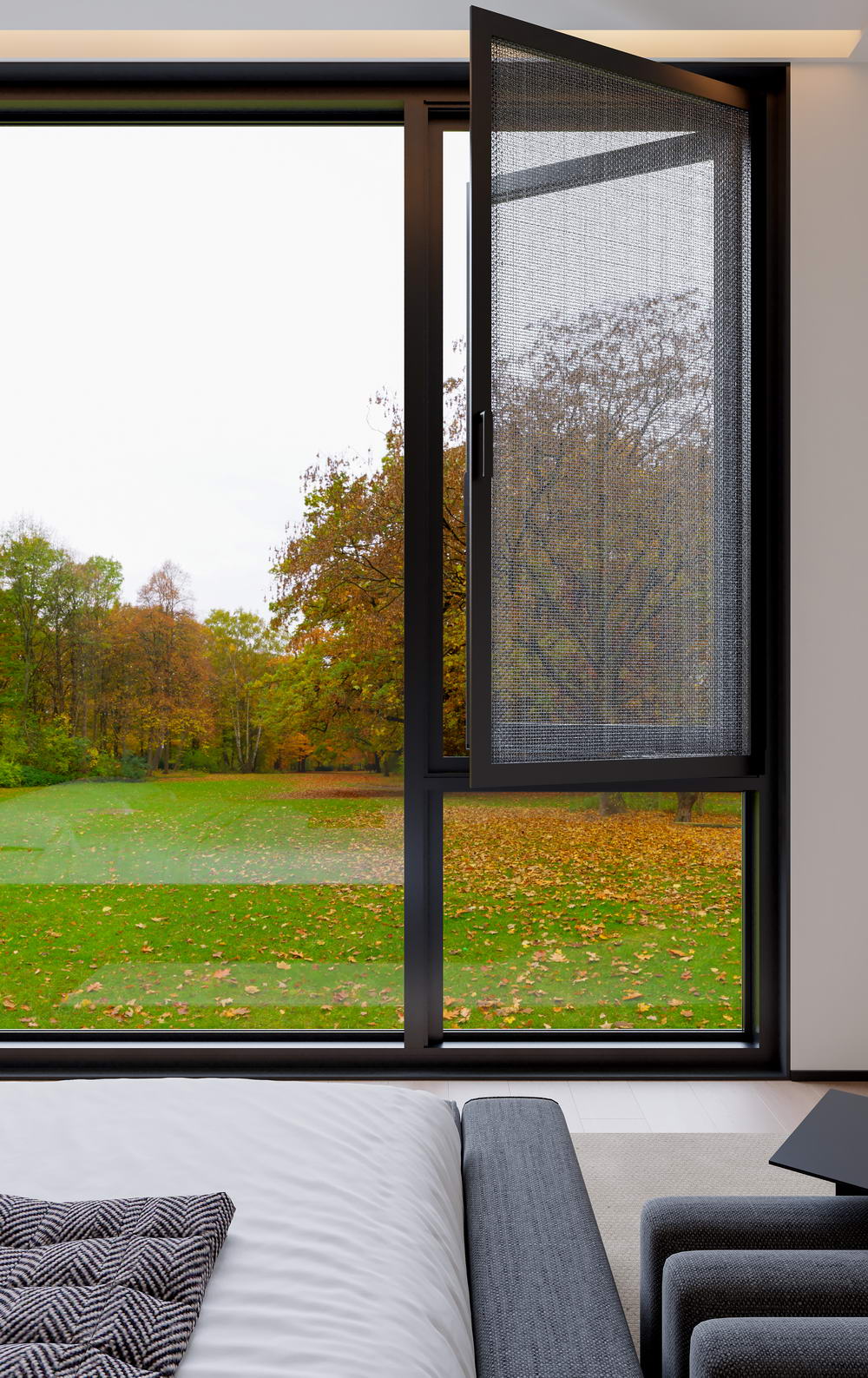 WOY110外开窗纱一体